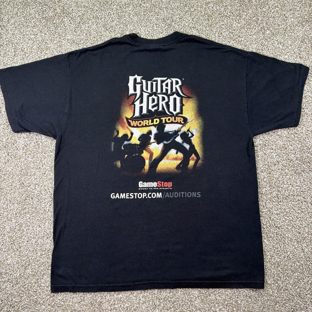 Guitar Hero World Tour Promo Shirt Size Large Auditions Y2k